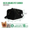 Sherpa Delta Airlines Travel Pet Carrier, Airline Approved & Guaranteed On Board - Black, Medium - Image 3
