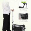 Pecute Dog Carrier with Wheels Airline Approved, Cat Dog Travel Carrier with Sunshade, Retractable Aluminum Alloy Tie Rod und Silent Wheel, Pet Carrier Collapsible for Cats Puppies(18"L x 12"W x 13"H) - Image 5