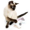 SmartyKat (3 Count) Skitter Critters Catnip Cat Toys - Gray/Cream, 3 Count - Image 3