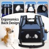 Petskd Pet Backpack Carrier 17x11x9.5 Alaska Airline Approved for 1-15 LBS Small Cats and Dogs(Blue) - Image 5