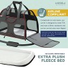 Katziela Pet Carrier - Airline Approved - TSA Approved Pet Carrier for Small Dogs and Cats - Soft FAA Travel Airplane Dog Carrier Luggage (Black/Red) - Image 7