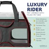 Katziela Pet Carrier - Airline Approved - TSA Approved Pet Carrier for Small Dogs and Cats - Soft FAA Travel Airplane Dog Carrier Luggage (Black/Red) - Image 4