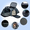 Cat Dog Carrier - Airline Approved Expandable Soft-Sided Pet Carrier with Removable Fleece Pad and Pockets, for Cats/Puppy and Small Animals Large(2 side expandable) - Image 3