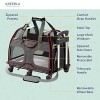 Katziela Pet Carrier - Airline Approved - TSA Approved Pet Carrier for Small Dogs and Cats - Soft FAA Travel Airplane Dog Carrier Luggage (Black/Red) - Image 5